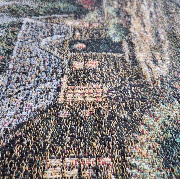 Thomas Kinkade Cabin Tapestry Throw - Picture 3 of 9